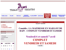 Tablet Screenshot of cafethalietheatre.com